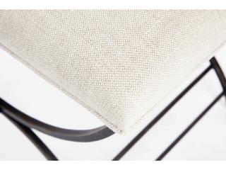 Century Furniture Monarch White Upholstered Accent Stool