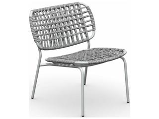 Connubia Outdoor Yo Matt Optic White / Sand Metal Rope Lounge Chair