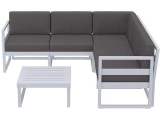Compamia Mykonos Silver Resin Cushion Lounge Set