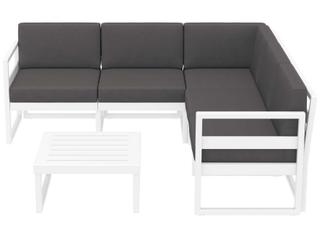 Compamia Mykonos White Resin Cushion Lounge Set