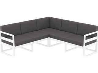 Compamia Mykonos White Resin Cushion Lounge Set