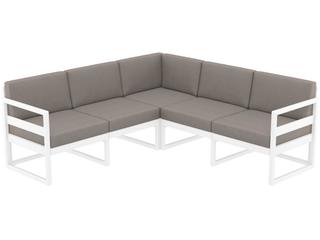 Compamia Mykonos White Resin Cushion Lounge Set