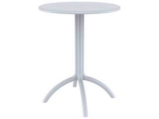Octopus Silver Polypropylene Round Bistro Table