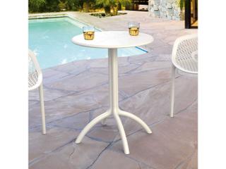 Compamia Octopus White Polypropylene Round Bistro Table