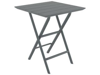 Helen Dark Gray Polypropylene Square Bistro Table