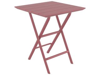 Helen Marsala Polypropylene Square Bistro Table