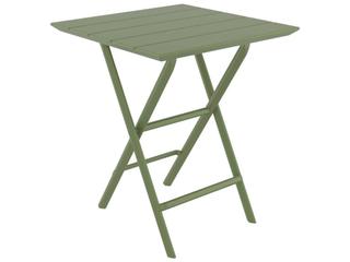 Compamia Helen Olive Green Polypropylene Square Bistro Table