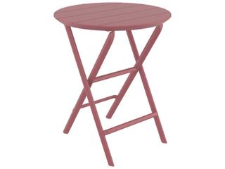 Helen Marsala Polypropylene Round Bistro Table