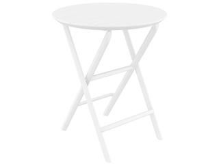 Compamia Helen White Polypropylene Round Bistro Table