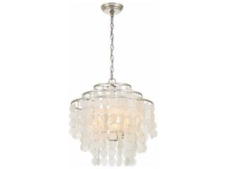 Crystorama Brielle 4-Light Silver Tiered Chandelier
