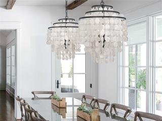 Crystorama Brielle 4-Light Silver Tiered Chandelier