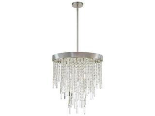 Crystorama Winfield 5-Light Antique Silver Candelabra Chandelier