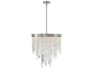 Crystorama Winfield 5-Light Antique Silver Candelabra Chandelier