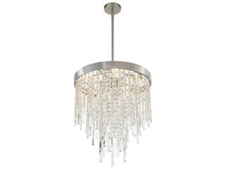 Crystorama Winfield 5-Light Antique Silver Candelabra Chandelier