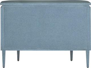 Currey & Company Briallen Blue Oak Wood Accent Chest
