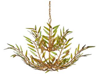 Currey & Company Babylon 11-Light Contemporary Gold Chandelier