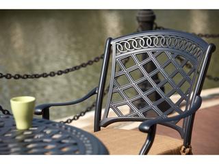 Darlee Outdoor Living Sedona Cast Aluminum 5-Piece Dining Set with Cushions and 48'' Round Dining Table