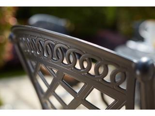 Darlee Outdoor Living Sedona Cast Aluminum 5-Piece Dining Set with Cushions and 48'' Round Dining Table