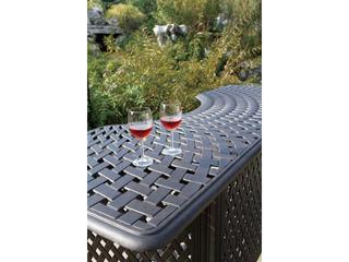 Darlee Outdoor Living Series 60 Antique Bronze Cast Aluminum 82 x 30 Party Bar