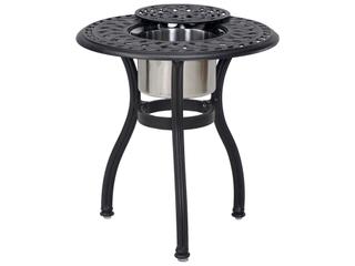 Darlee Outdoor Living Mountain View Cast Aluminum 3-Piece Set with 24 Inch Round End Table / Ice Bucket Insert in Antique Bronze