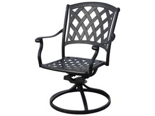 Darlee Outdoor Living Ocean View 9-Piece Patio Dining Set (with 2 Swivel Rockers) with Cushions and 42 x 92'' Rectangular Dining Table