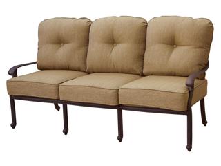 Darlee Outdoor Living Santa Monica Cast Aluminum Antique Bronze Sofa