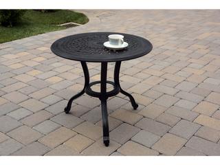 Darlee Outdoor Living Elisabeth Cast Aluminum 3-Piece Patio Chaise Lounge Set with Cushions and 22'' Round End Table