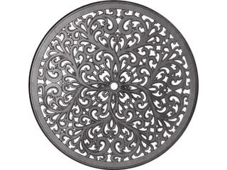 Darlee Outdoor Living Elisabeth Cast Aluminum 5-Piece Bar Set with Cushions and 42'' Round Pedestal Bar Table