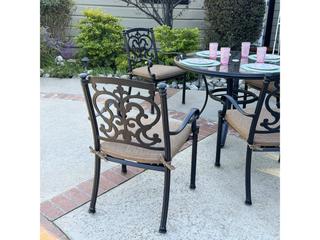 Darlee Outdoor Living Santa Barbara Antique Bronze Cast Aluminum Dining Set