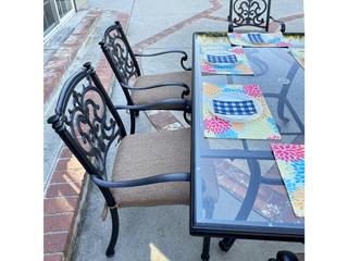 Darlee Outdoor Living Santa Barbara Antique Bronze Cast Aluminum Dining Set