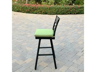 Darlee Outdoor Living Bella Aluminum 5-Piece Patio Bar Set with 30 feet' Round Bar Table