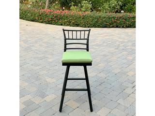 Darlee Outdoor Living Bella Aluminum 5-Piece Patio Bar Set with 30 feet' Round Bar Table