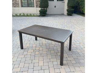 Darlee Outdoor Living Atlantis Aluminum 6-Piece Patio Dining Set with 70" x 41.7" Rectangular Table