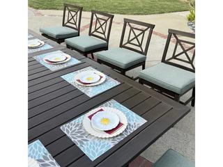 Darlee Outdoor Living Atlantis Walnut Aluminum Dining Set