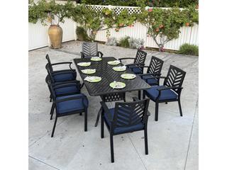 Darlee Outdoor Living Palm Springs Antique Bronze Cast Aluminum Dining Set
