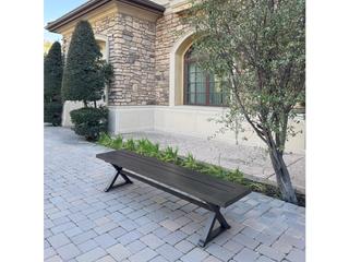 Darlee Outdoor Living Brooklyn Aluminum 5-Piece Dining Set with 88" x 59 feet' Rectangular Dining Table