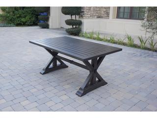 Darlee Outdoor Living Brooklyn Aluminum Multibrown 7 Piece Dining Set