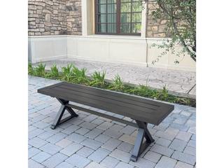 Darlee Outdoor Living Brooklyn Aluminum 7-Piece Patio Dining Set with 59" Square Dining Table