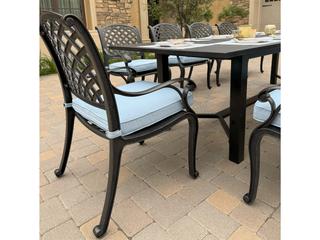 Darlee Outdoor Living Nassau Cast Aluminum 11-Piece Patio Dining Set