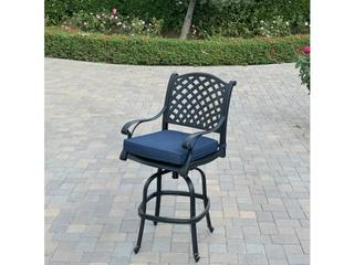 Darlee Outdoor Living Nassau Cast Aluminum 5-Piece Patio Bar Set