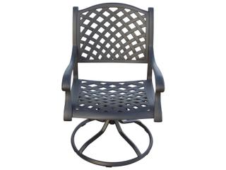 Darlee Outdoor Living Nassau Cast Aluminum Antique Bronze 5 Piece Dining Set with 48'' Wide Round Dining Table