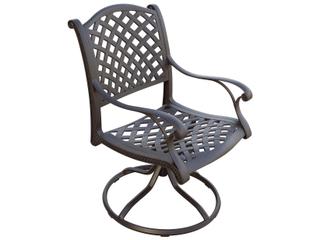 Darlee Outdoor Living Nassau Cast Aluminum Antique Bronze 5 Piece Dining Set with 36'' Wide Square Dining Table