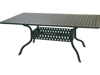 Darlee Outdoor Living Standard Nassau Cast Aluminum Antique Bronze 7 Piece Dining Set