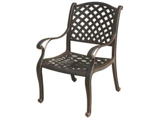 Darlee Outdoor Living Standard Nassau Cast Aluminum Antique Bronze 7 Piece Dining Set
