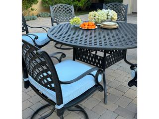 Darlee Outdoor Living Nassau Cast Aluminum 7-Piece Patio Dining Set