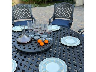 Darlee Outdoor Living Nassau Cast Aluminum 8-Piece Patio Dining Set