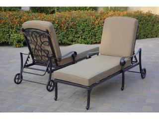 Darlee Outdoor Living Santa Monica Cast Aluminum Antique Bronze 3 Piece Lounge Set