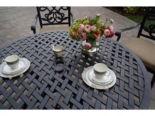Darlee Outdoor Living Santa Monica Cast Aluminum Antique Bronze 5 Piece Dining Set