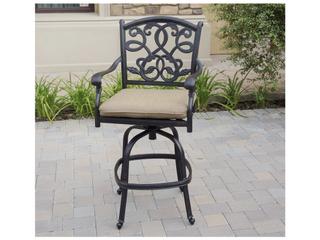 Darlee Outdoor Living Santa Monica Cast Aluminum Antique Bronze 5 Piece Bar Set