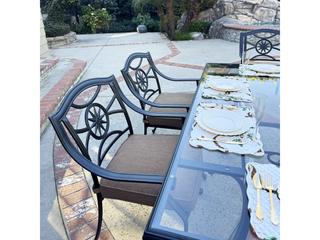 Darlee Outdoor Living Ten Star Antique Bronze Cast Aluminum Dining Set